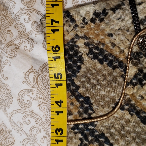 STQ golden snakeskin print trousers - Picture 10 of 14